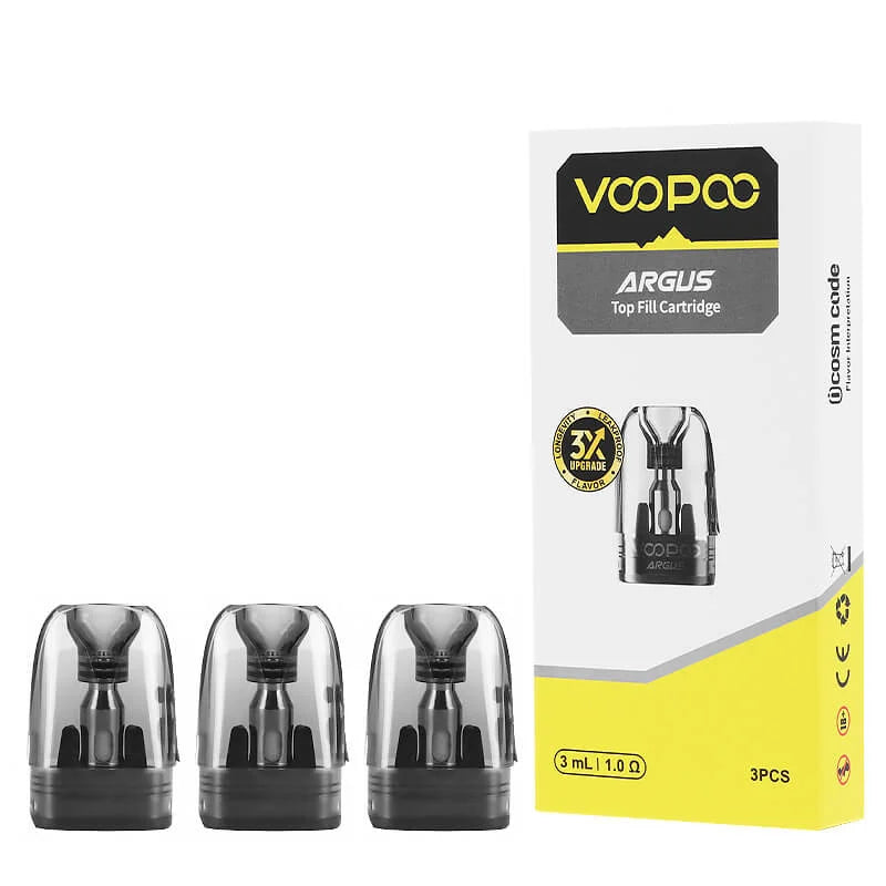 Voopoo Argus V2 Top Fill replacement pods 3ml 1.0 ohm