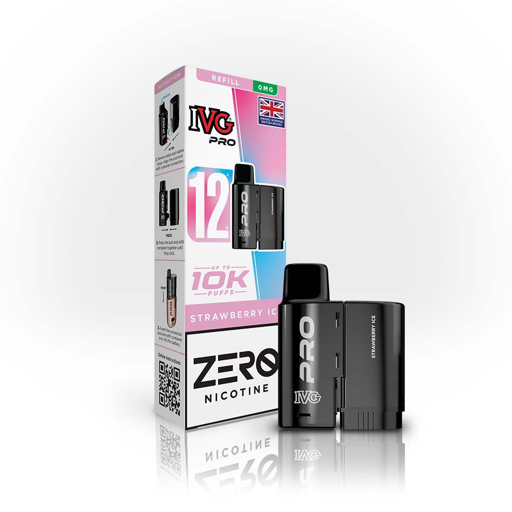IVG Pro 12 Refills Strawberry Ice 0mg | Smoketronics