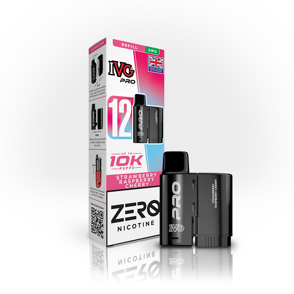 IVG Pro 12 Refills Strawberry Raspberry Cherry 20mg | Smoketronics