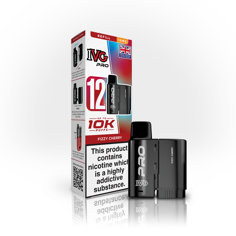 IVG Pro 12 Refills Fizzy Cherry 10mg