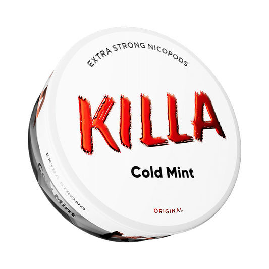 Killa Extra Strong Cold Mint Nicotine Pounches Smoketronics