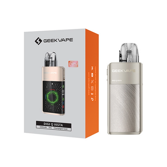 Geekvape Digi Q Vista Pod System Champagne Gold Smoketronics