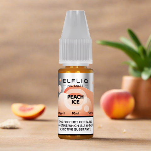 Elfliq 10ml Nic Salt by ElfBar - Peach Ice - Smoketronics