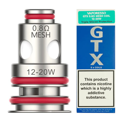 Vaporesso - GTX Coils 0.8ohm Mesh (5pcs) - Smoketronics