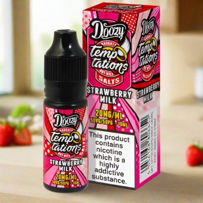 Doozy Temptations Salts - Strawberry Milk 10ml - Smoketronics