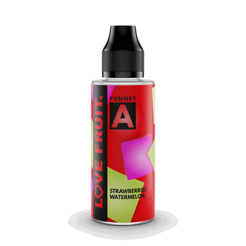 Love Fruit - Punnet A<br/>(Strawberry & Watermelon)<br/>100ml E-liquid - Smoketronics
