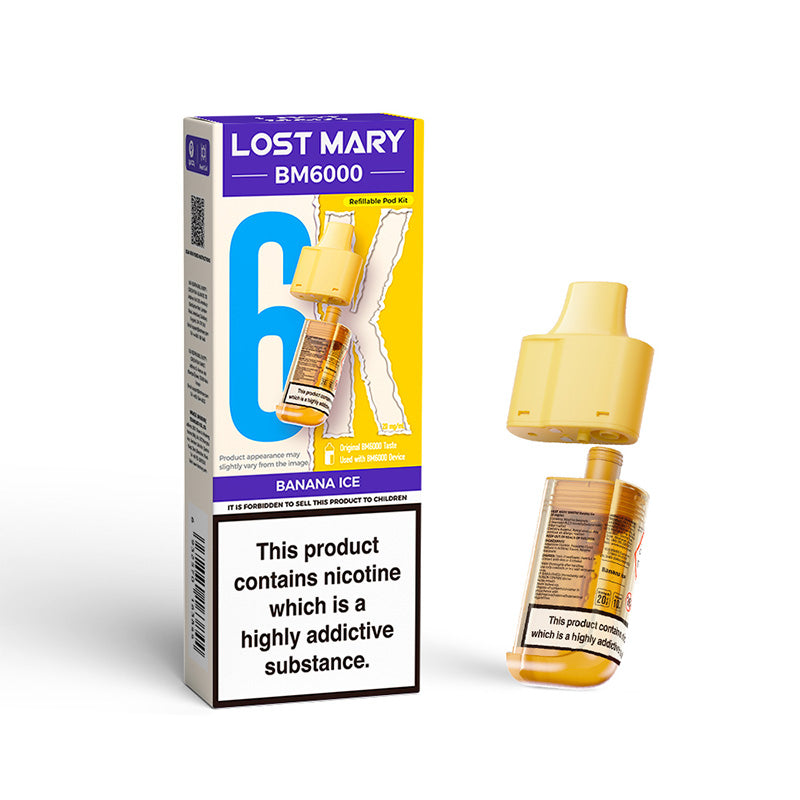 Lost Mary BM6000 Prefilled Replacement Pod Banana Ice