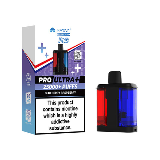 Hayati Pro Ultra Plus 25K Refill Blueberry Raspberry | Smoketronics.co.uk