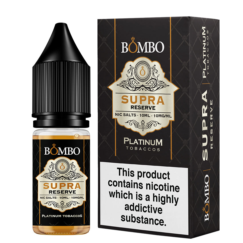 Bombo Platinum Tobaccos Supra Reserve Nic Salt 10ml 10mg