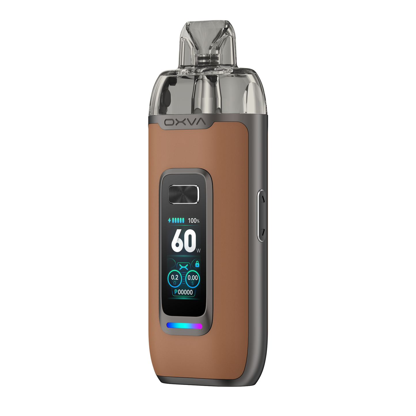 OXVA VPrime Pod Kit in Brown Leather Smoketronics