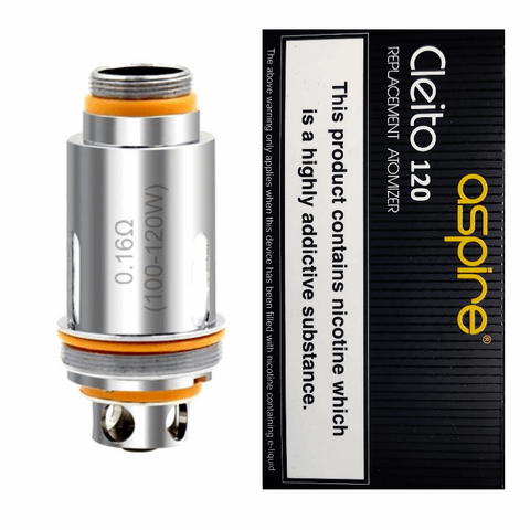 Aspire Cleito 120 Coils 0.16ohm (5pcs) - Smoketronics