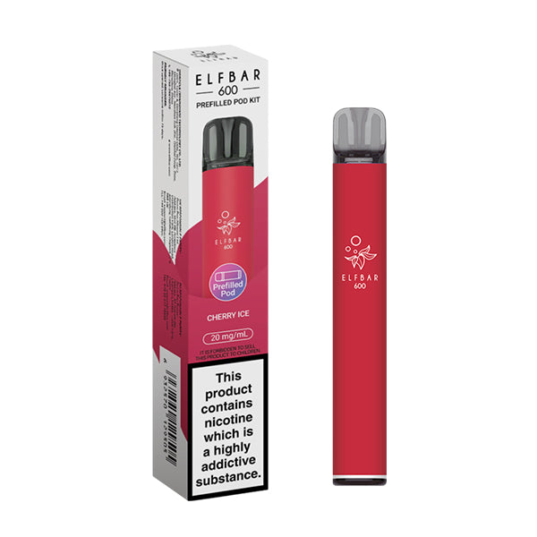 Elfbar 600 Prefilled Pod Kit | Cherry Ice