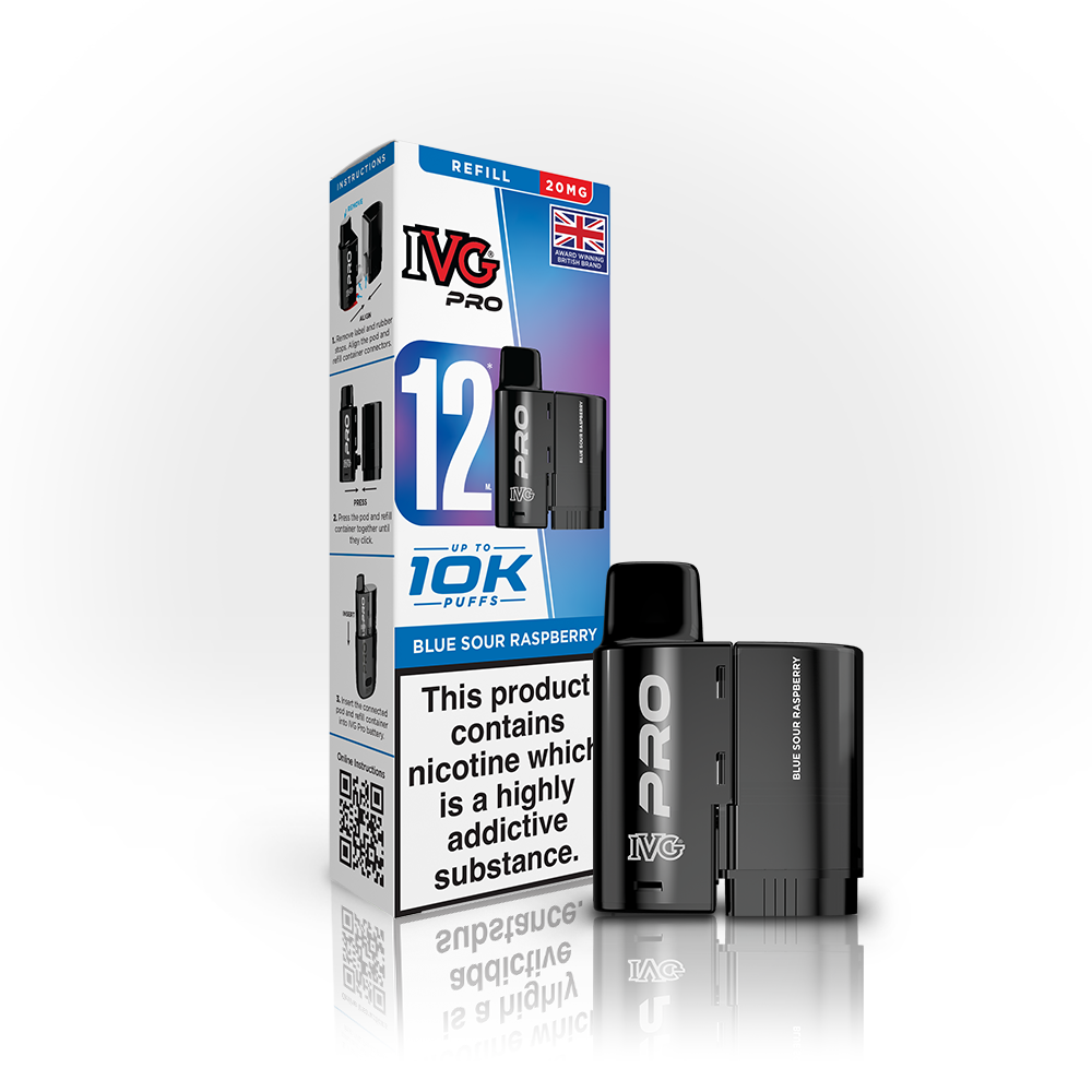 IVG Pro 12 Refills Blue Sour Raspberry 20mg | Smoketronics