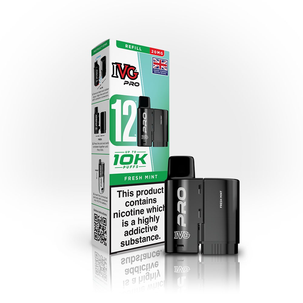 IVG Pro 12 Refills Fresh Mint 20mg | Smoketronics