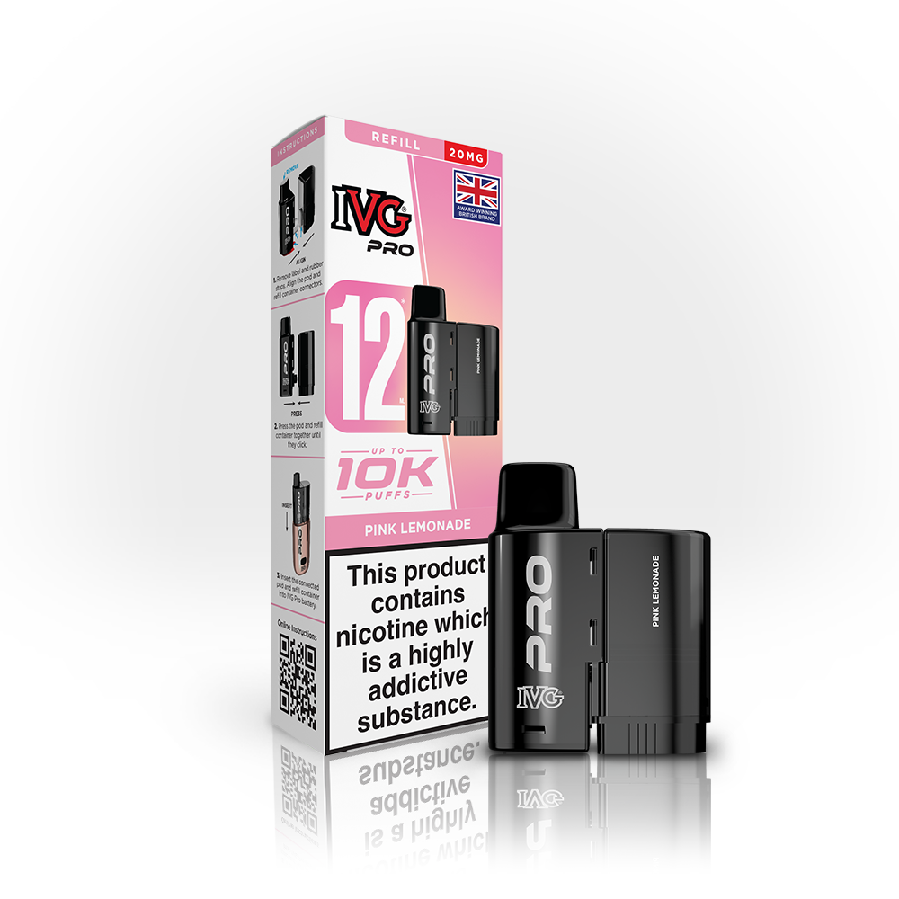 IVG Pro 12 Refills Pink Lemonade 20mg | Smoketronics