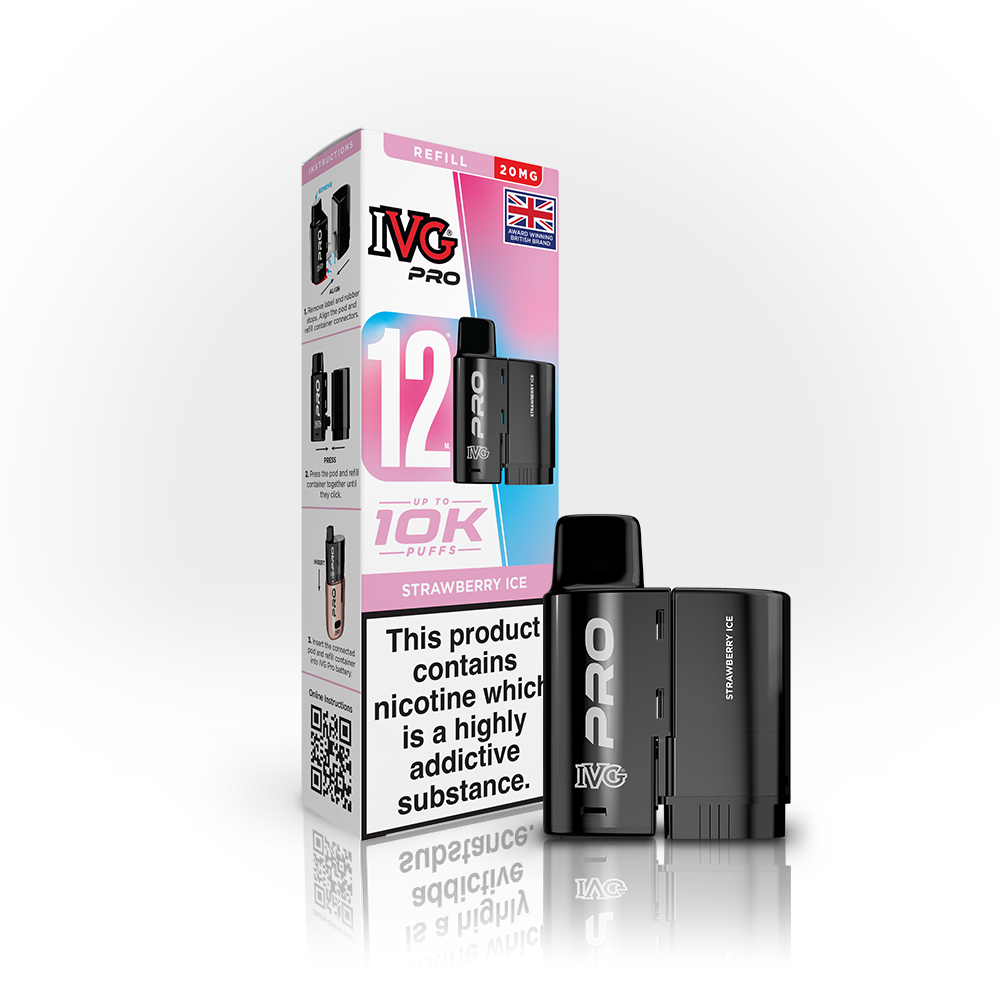 IVG Pro 12 Refills Strawberry Ice 20mg | Smoketronics