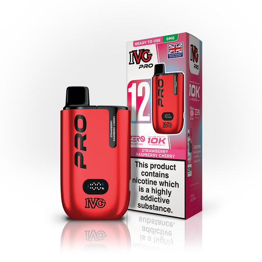 IVG Pro 12 Pod Kit Strawberry Raspberry Cherry 0mg | Smoketronics