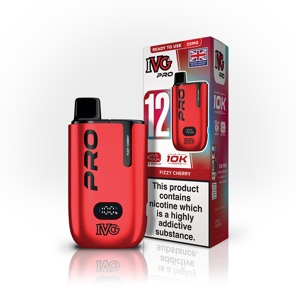 IVG Pro 12 Pod Kit Fizzy Cherry 20mg | Smoketronics