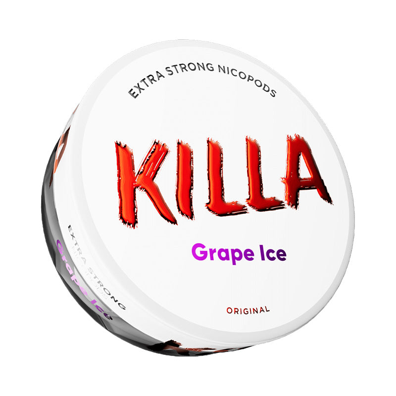 Killa Extra Strong Grape Ice Nicotine Pounches Smoketronics