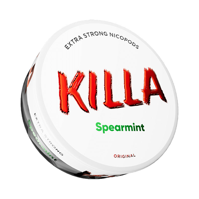 Killa Extra Strong Spearmint Nicotine Pounches Smoketronics