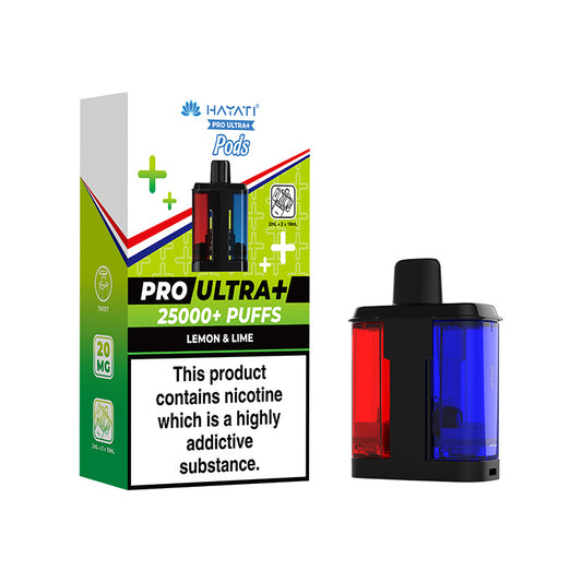 Hayati Pro Ultra Plus 25K Refill Lemon & Lime | Smoketronics.co.uk