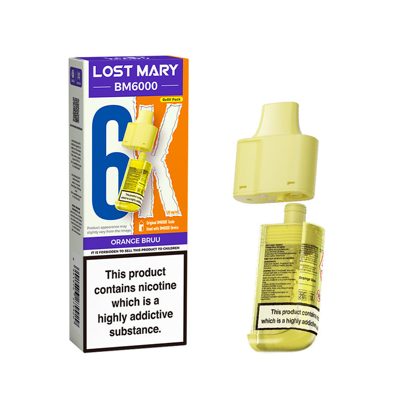 Lost Mary BM6000 Prefilled Replacement Pod Orange Bruu