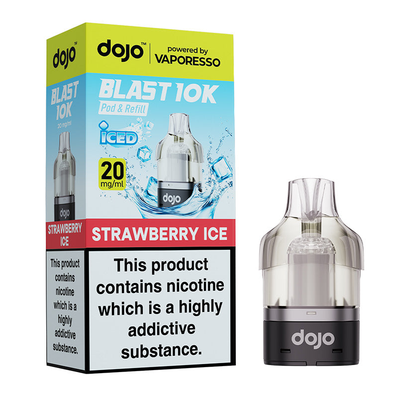 Dojo Blast 10k replacement pod Strawberry Ice