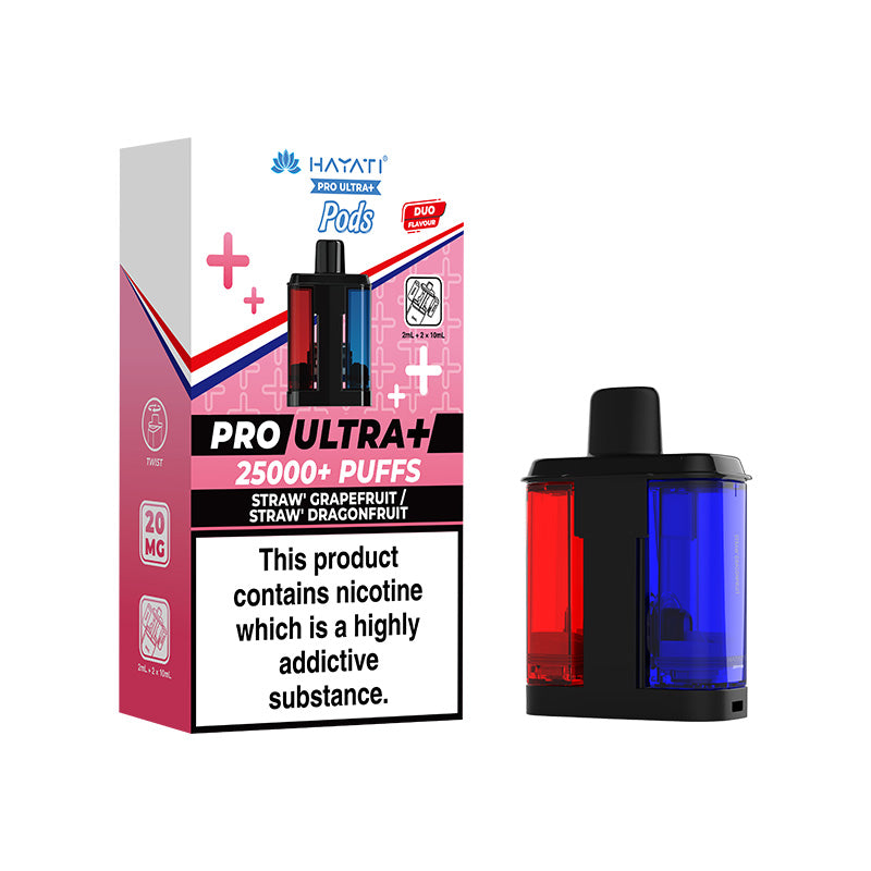 Hayati Pro Ultra Plus 25K Refill Strawberry Grapefruit / Strawberry Dragonfruit