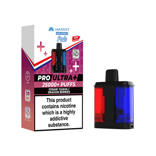 Hayati Pro Ultra Plus 25K Refill Strawberry Guava / Dragon Berries