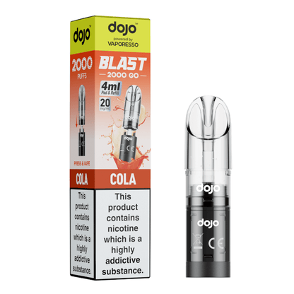 DoJo Blast 2000 Go Transparent Pre-filled Pods Cola