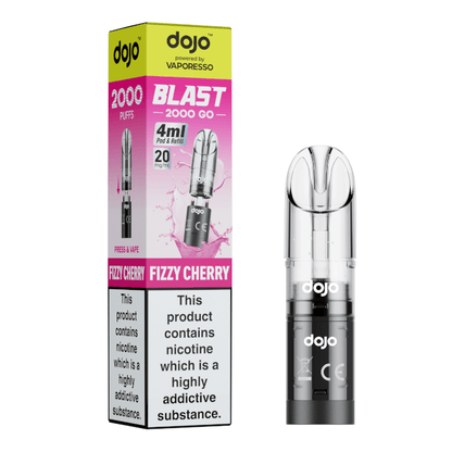 DoJo Blast 2000 Go Transparent Pre-filled Pods Fizzy Lychee