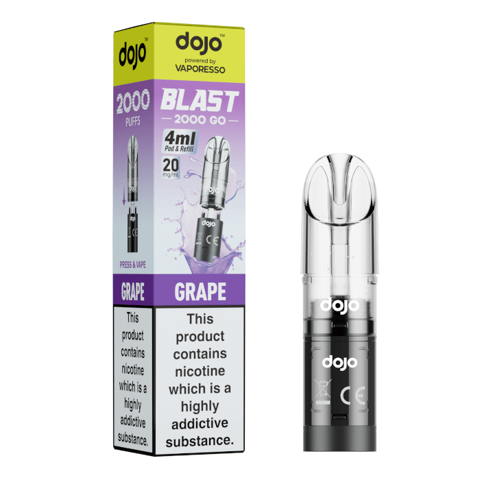 DoJo Blast 2000 Go Transparent Pre-filled Pods Grape