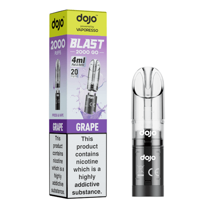 DoJo Blast 2000 Go Transparent Pre-filled Pods Grape