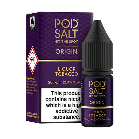 Pod Salt Origin - Liquor Tobacco 10ml (Discontinued) - Smoketronics