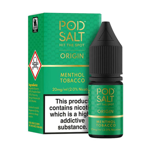 Pod Salt Origin - Menthol Tobacco 10ml (Discontinued) - Smoketronics