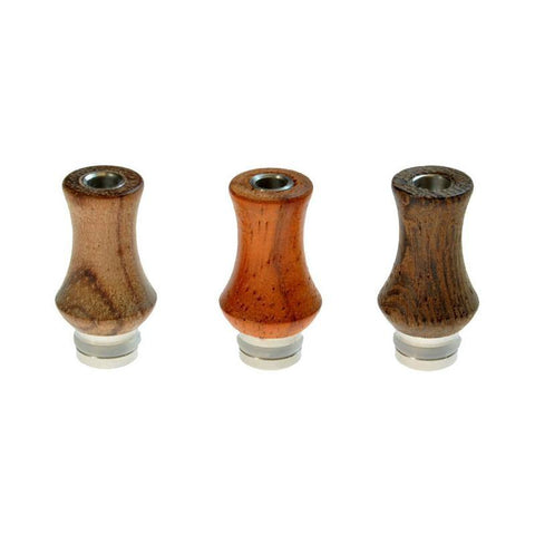 510 Stainless Steel & Wood Vase Drip Tip - Smoketronics