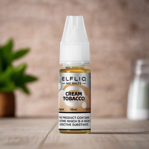 Elfliq 10ml Nic Salt by ElfBar - Cream Tobacco - Smoketronics