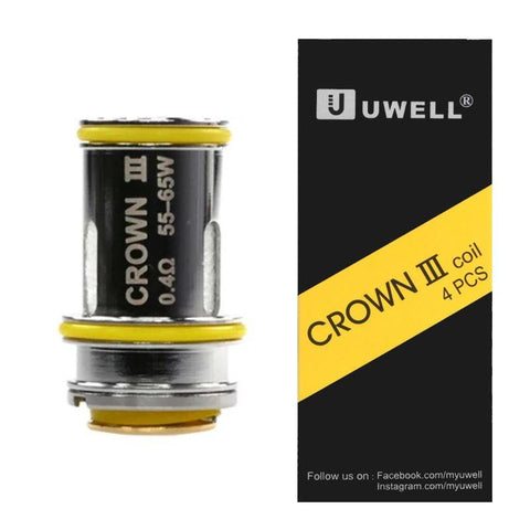 Uwell Crown 3 Coil 0.4ohm (4pcs) - Smoketronics