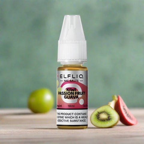 Elfliq 10ml Nic Salt by ElfBar - Kiwi Passionfruit Guava - Smoketronics