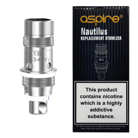 Aspire Nautilus Coil 1.6ohm (5pcs) - Smoketronics