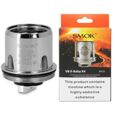 Smok V8 X-Baby X4 Coil 0.13ohm (3pcs) - Smoketronics