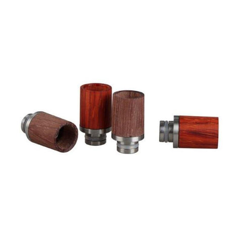 510 Stainless Steel & Wood Drip Tip - Smoketronics